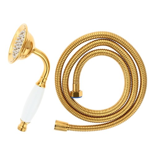 Doccia spray tubo oro - doccia, spray+tubo