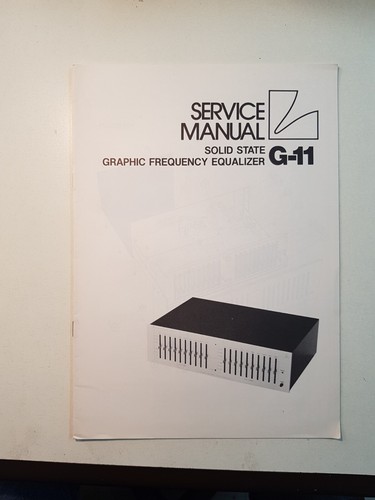 Luxman g11 manual - g11, service