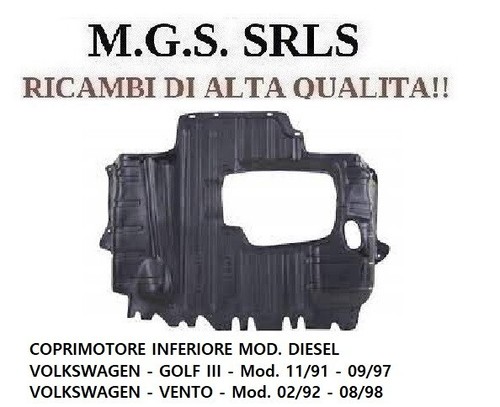Riparo coprimotore inferiore - riparo,