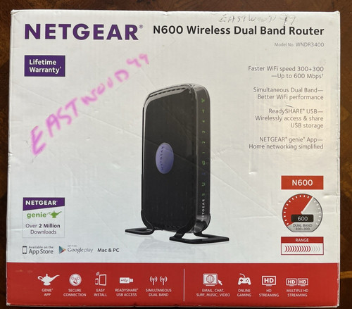 Netgear n600 router - router, wireless