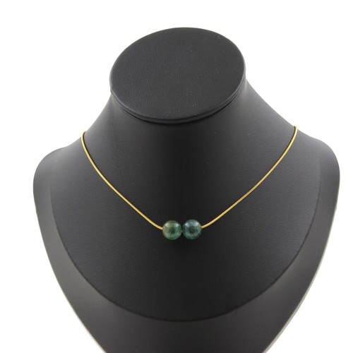 Collana perle mica verde di - perle,