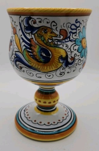 Deruta calice ceramica - deruta,