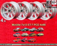 Cerchi fiat minilite 7x13 - 4,