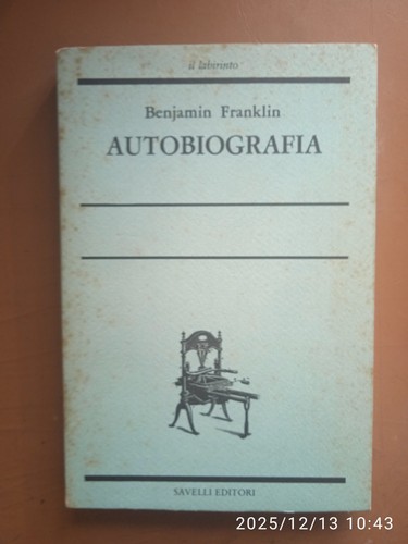 Autobiografia benjamin - autobiografia,