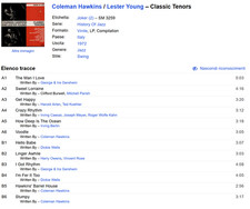 Coleman Hawkins - Lester Young