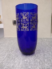 Raffinato vaso Dogale Venezia arte antica colore  blu e oro