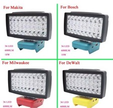 FARO 36 LED Lampada da Lavoro per Batterie Makita DeWalt Bosch Milwaukee faretto