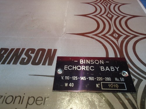 Targa binson echorec bambino - targa,