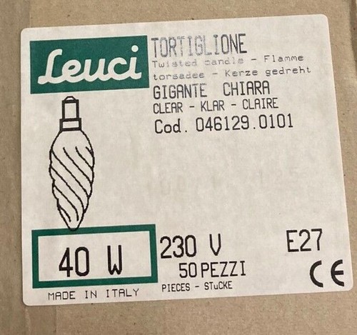 Leuci tortiglione gigante - tortiglione, e27