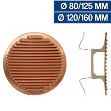 GRIGLIA DI AREAZIONE IN RAME TONDA CON MOLLA E RETE MM 80/125 O 120/160 29191V