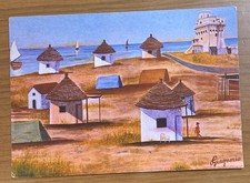 CARTOLINA  SAN NICANDRO GARGANICO FOGGIA TORRE MILETO E I TRULLI F.TA GIAGNORIO