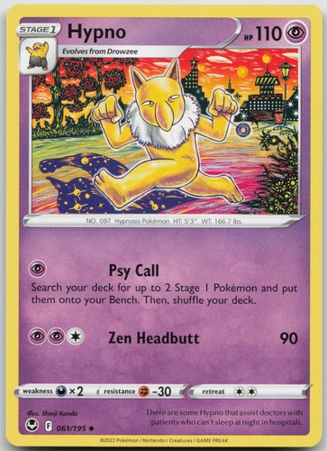 Pokemon hypno 061 - pokemon, 061/195