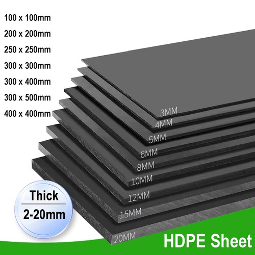 Foglio hdpe nero tagliato - hdpe, a