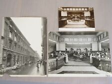F454_2 Foto dopo guerra BANCA D'AMERICA D'ITALIA e cartolina prima della guerra