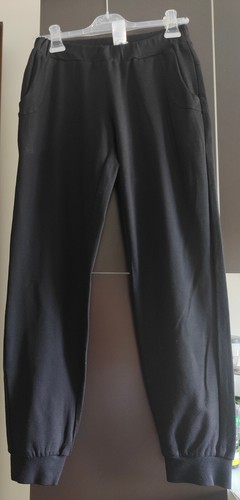 Pantalone nero vita fascia - nero, a
