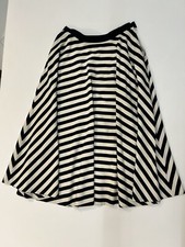 Gonna Ralph Lauren A Righe Bianca E Nera Prima linea