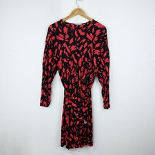 Abito Zara Taglia S Donna Logo Comodo Cotone Pratico Tinta Unita Maniche Lunghe