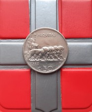 (£)   50 Centesimi 1920 (Leoni-rigato) - (BB) - REGNO D'ITALIA - VITT. EM. III