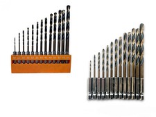 SET 13 PUNTE TRAPANO HSS PER METALLO DA 1.5 A 6.5 ATTACCO ESAGONALE 1/4" 553HOT