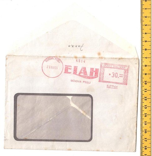 Elah 1955 busta - busta, viaggiata