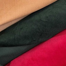 Tessuto Velluto Cotone Rigato