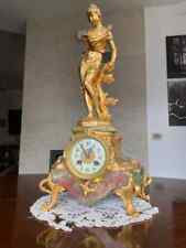 FRENCH FIGURAL PAR VELY MANTEL CLOCK, OROLOGIO A PENDOLO PARIGINA , PENDULE UHR
