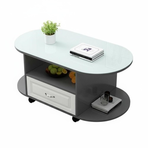 Tavolino ovale con cassetto - con,