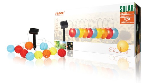 Catena luminosa solare led - catena, 10