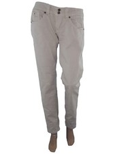 Rinascimento Pantaloni Da Donna Sabbia Dritto Made Italy 5 Tasche Taglia Large