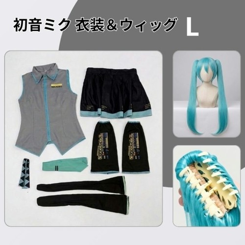 Set parrucca costume hatsune - parrucca,