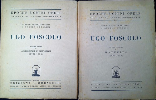 Ugo foscolo quattro volumi - ugo,