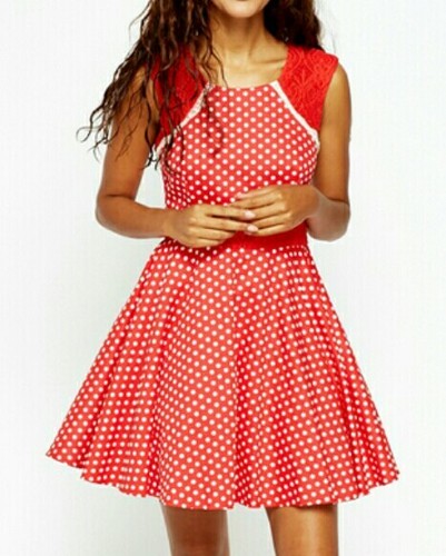 Paris minnie abito - rosso, a