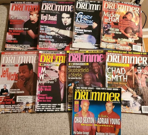 Lot modern drummer - of, (9)