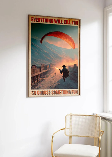 Divertente poster western
