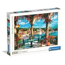 Puzzle 1000 Pezzi Hqc Lago Di Como CLEMENTONI PUZZLE - X53972 GIODICART