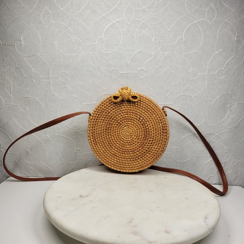 Borsa cestino rotondo fatto - , a