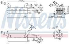 989451 NISSENS Radiatore