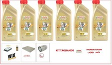 TAGLIANDO FILTRI + 6 LITRI CASTROL EDGE  5W30 LL  HYUNDAI TUCSON 1.7 CRDI  115CV