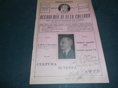 1953 rivista accademia cultura - 1953,