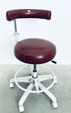 Dentech Sgabello Behandlerstuhl Arbeitsstuhl Bordeaux Dentista Dentale Testato