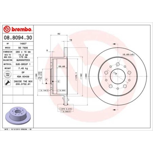 Brembo disco freno - disco,