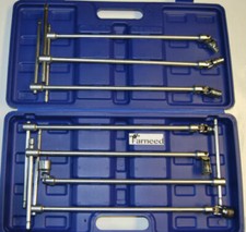 SET CHIAVI A T DOPPIO SNODO 7 PZ PEZZI LUNGHE 8 10 12 13 14 17 19 MM snodate