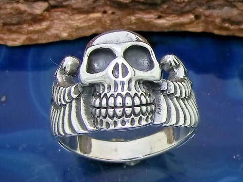 Anello con teschio - anello, 925