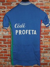 EROICA MAGLIA SHIRT BICI CICLISMO VINTAGE 70'S PROFETA 50% LANA RICAMATA