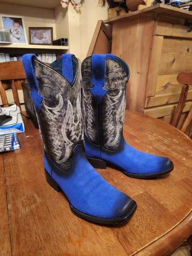 Stivali ferrini roughrider blu - stivali,