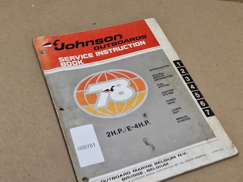 Johnson fuoribordo 2hp 4hp - 2hp, e-4hp