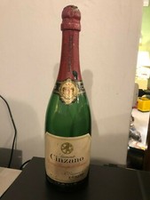 Rara bottiglia pubblicitaria epoca CINZANO Riserva Principe di Piemonte spumante