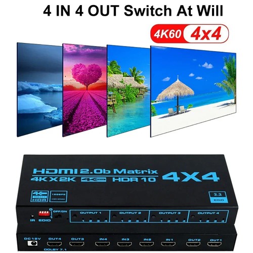 4x4 hdmi true matrix - matrix, 4k@60hz