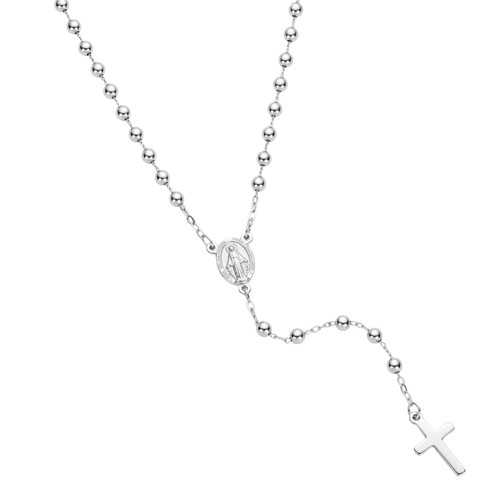 Rosario oro 750 bianco - 750‰,