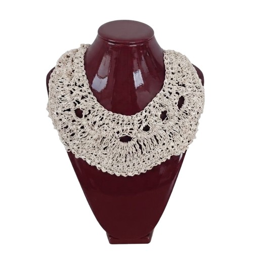 Collana pettorina uncinetto - collana,